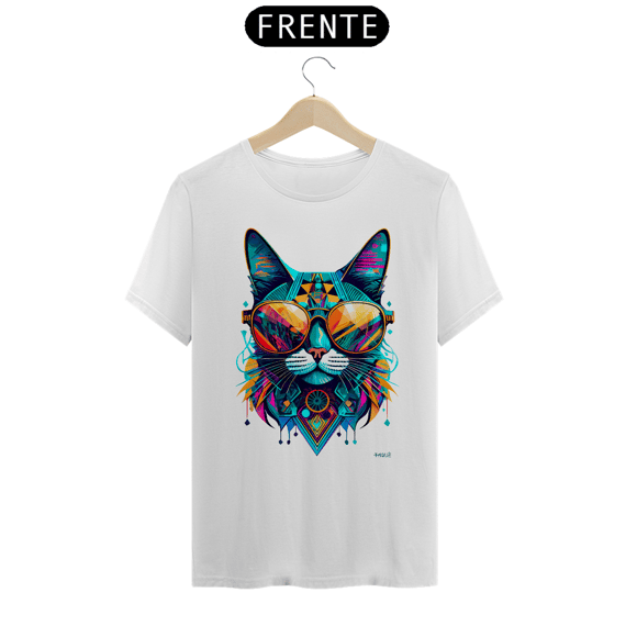 Camiseta Gato 1 Polígonos