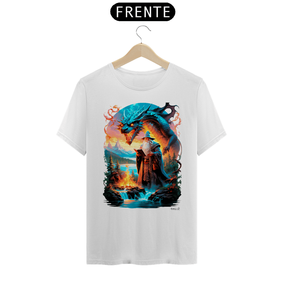 Nome do produto: Camiseta Taquê Dragon Spell