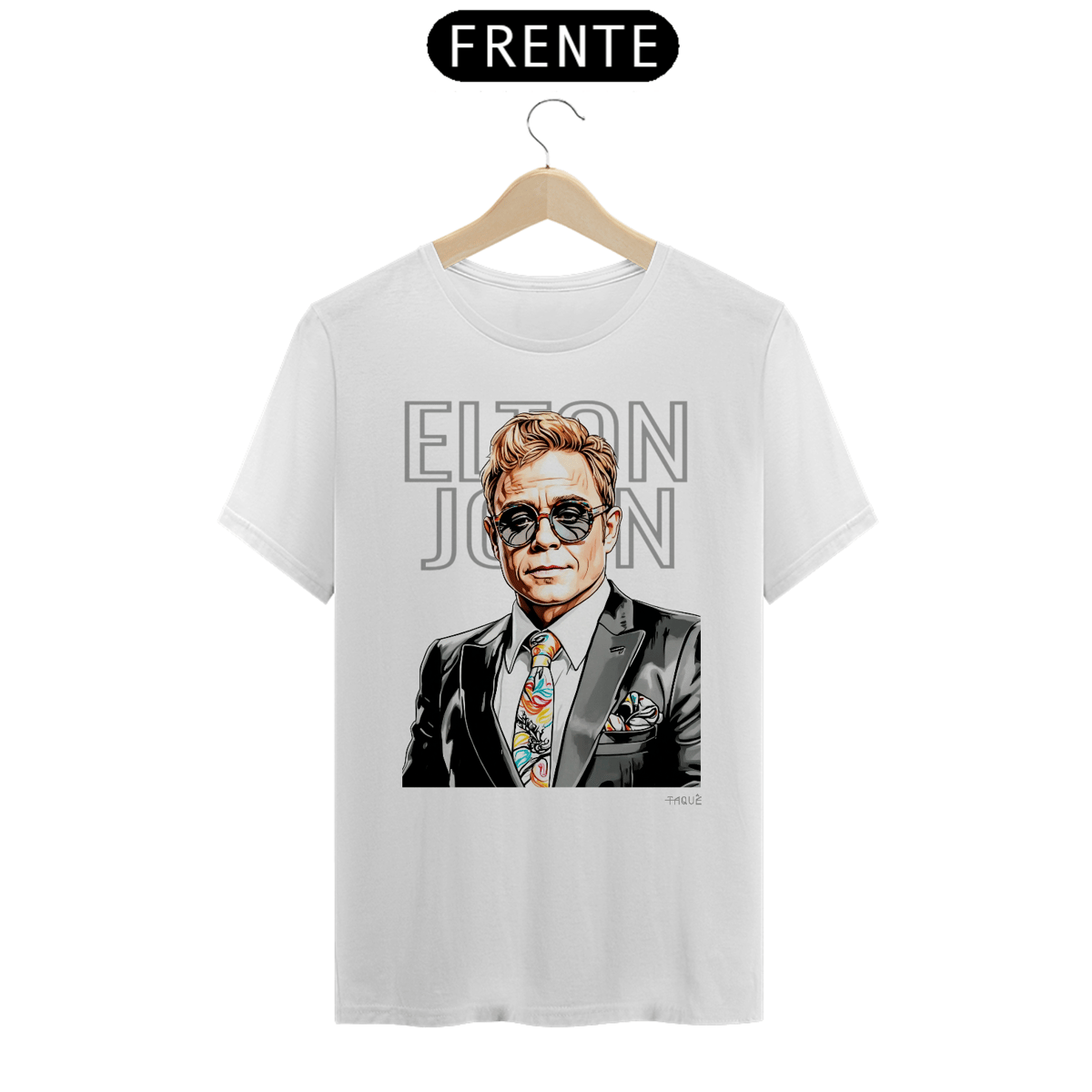 Nome do produto: Camiseta Taquê Lendas - Elton John