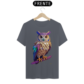 Nome do produtoCamiseta Taquê Coruja Polígonos