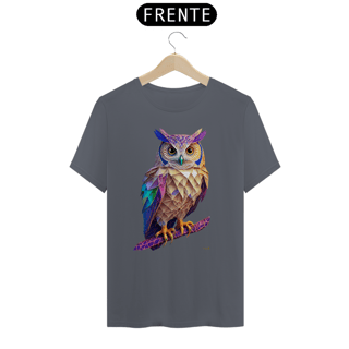 Nome do produtoCamiseta Pima Coruja Polígonos