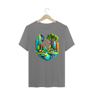 Nome do produtoCamiseta Plus Size Polígonos - Ecossistema