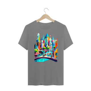 Nome do produtoCamiseta Plus Size Polígonos - Metrópole