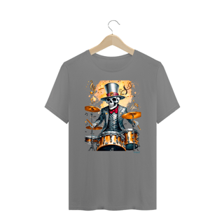 Nome do produtoCamiseta Plus Size Skull Drummer