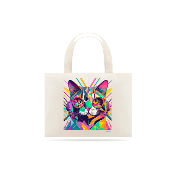 Ecobag Polígonos - Gato