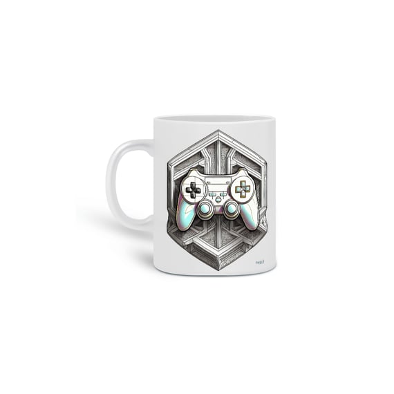 Caneca Polígonos Gamer