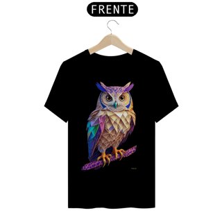 Nome do produtoCamiseta Taquê Coruja Polígonos