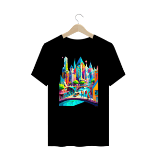 Nome do produtoCamiseta Plus Size Polígonos - Metrópole