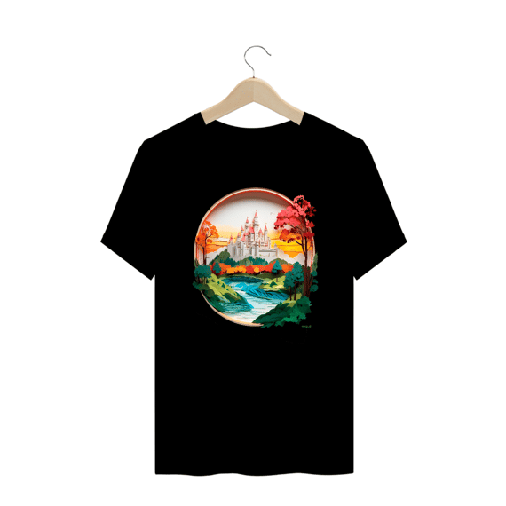 Camiseta Plus Size Castelo de Papel