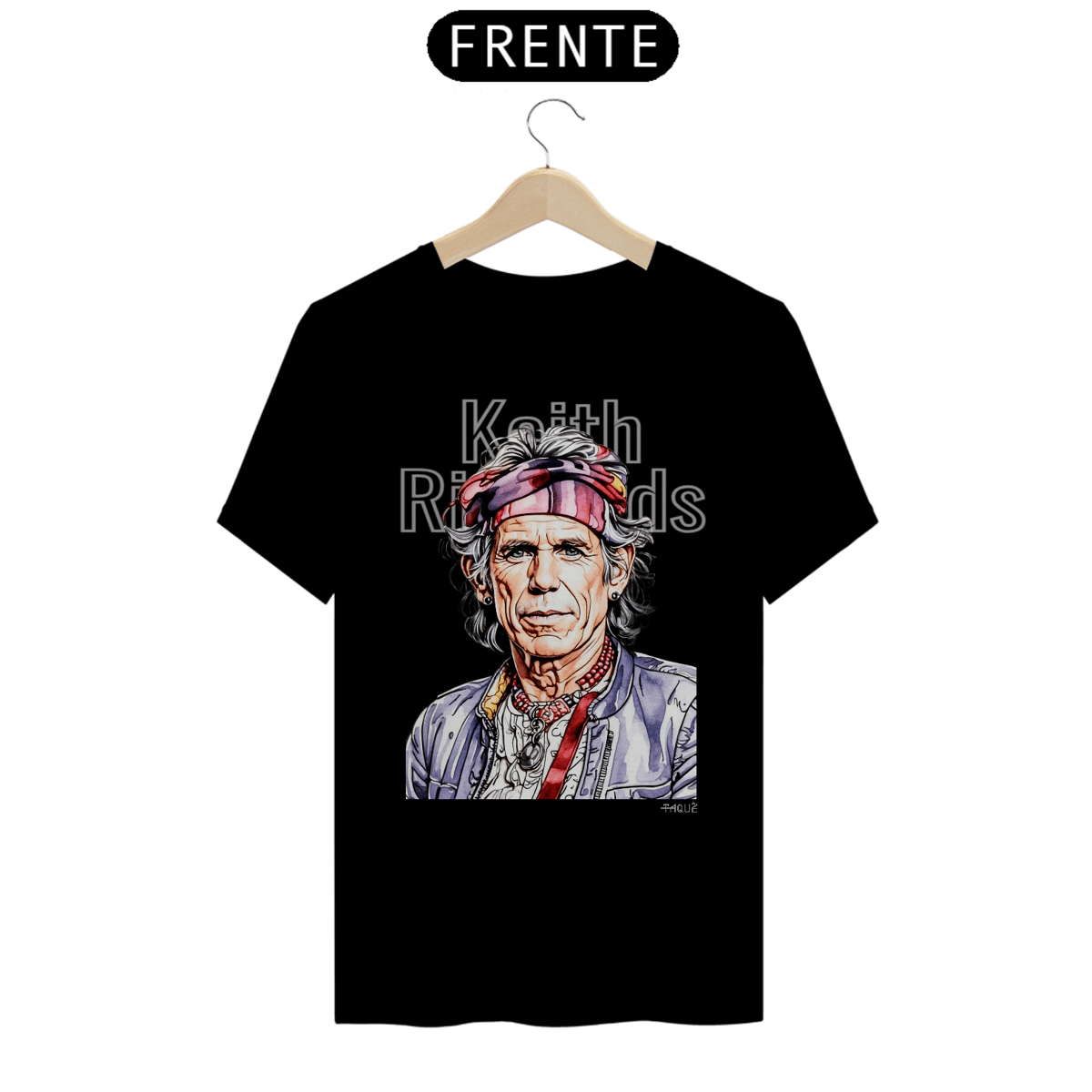 Nome do produto: Camiseta Taquê Lendas - Keith Richards