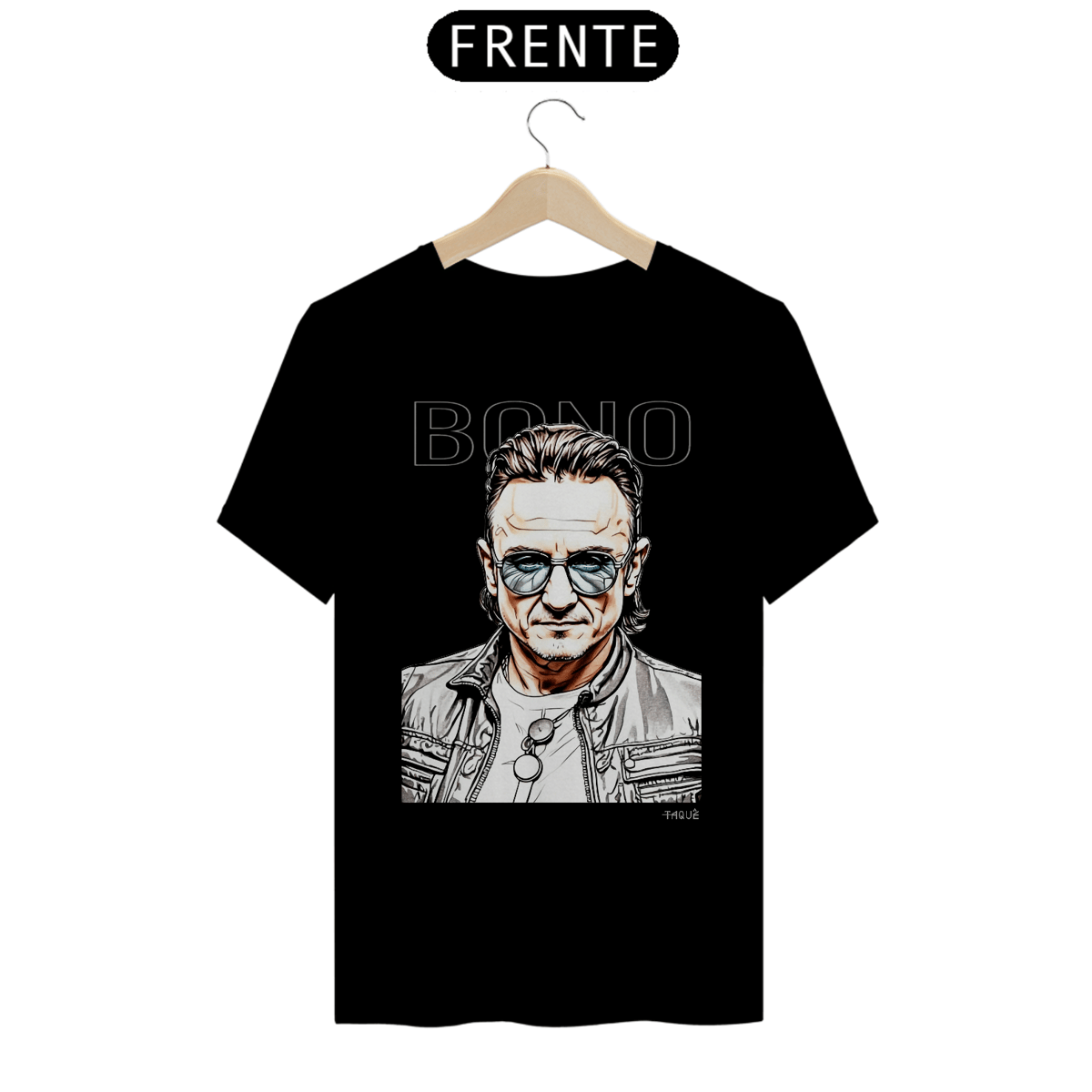 Nome do produto: Camiseta Taquê Lendas - Bono 