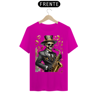 Nome do produtoCamiseta Taquê Caveira Saxofonista