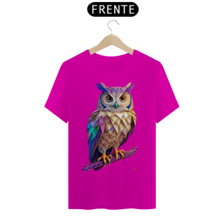 Nome do produtoCamiseta Taquê Coruja Polígonos
