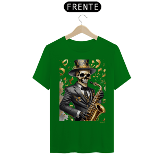 Nome do produtoCamiseta Taquê Caveira Saxofonista