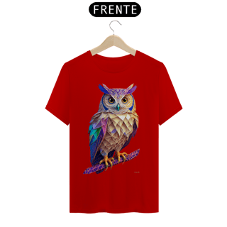 Nome do produtoCamiseta Taquê Coruja Polígonos