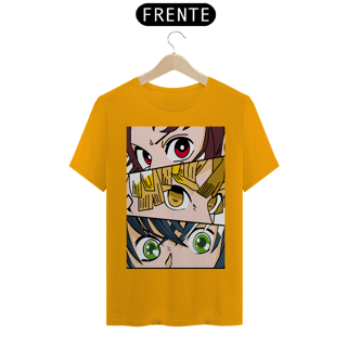 Nome do produto Tshirt classica tanjiro, zinitsu e inosuke