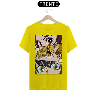 Nome do produto Tshirt classica tanjiro, zinitsu e inosuke