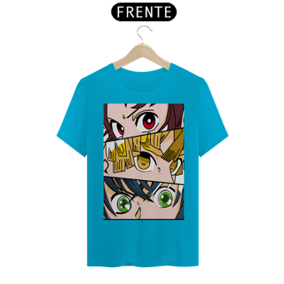 Nome do produto Tshirt classica tanjiro, zinitsu e inosuke