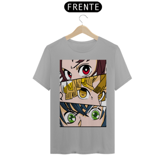 Nome do produto Tshirt classica tanjiro, zinitsu e inosuke