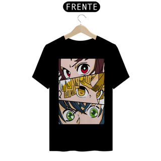Nome do produto Tshirt classica tanjiro, zinitsu e inosuke