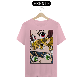 Nome do produto Tshirt classica tanjiro, zinitsu e inosuke