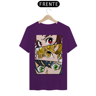 Nome do produto Tshirt classica tanjiro, zinitsu e inosuke