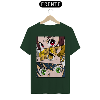 Nome do produto Tshirt classica tanjiro, zinitsu e inosuke