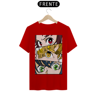 Nome do produto Tshirt classica tanjiro, zinitsu e inosuke