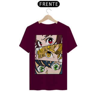Nome do produto Tshirt classica tanjiro, zinitsu e inosuke