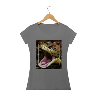 Camiseta Krieger King Cobra Feminina (estonada)