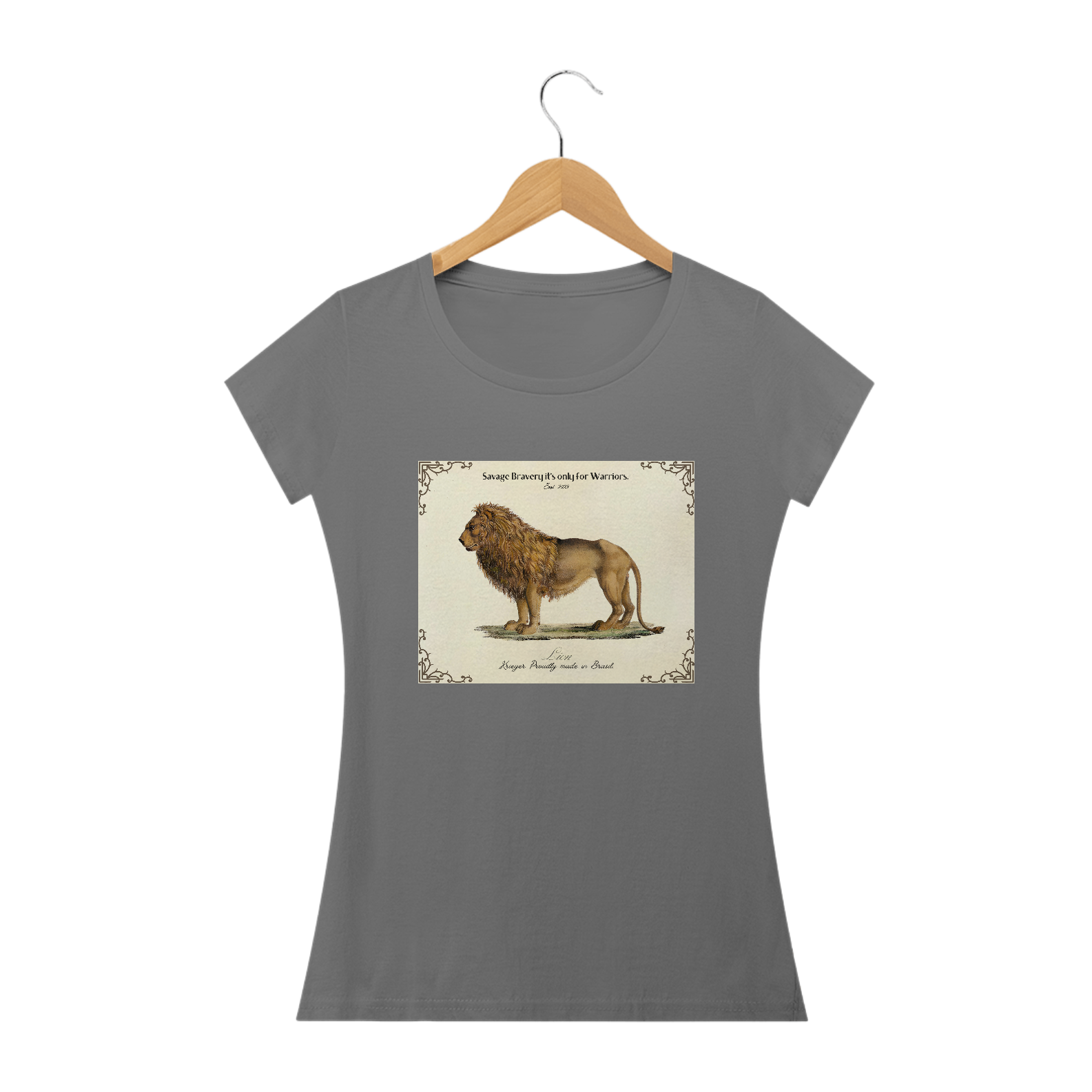 Camiseta Krieger Lion Fem. (estonada)