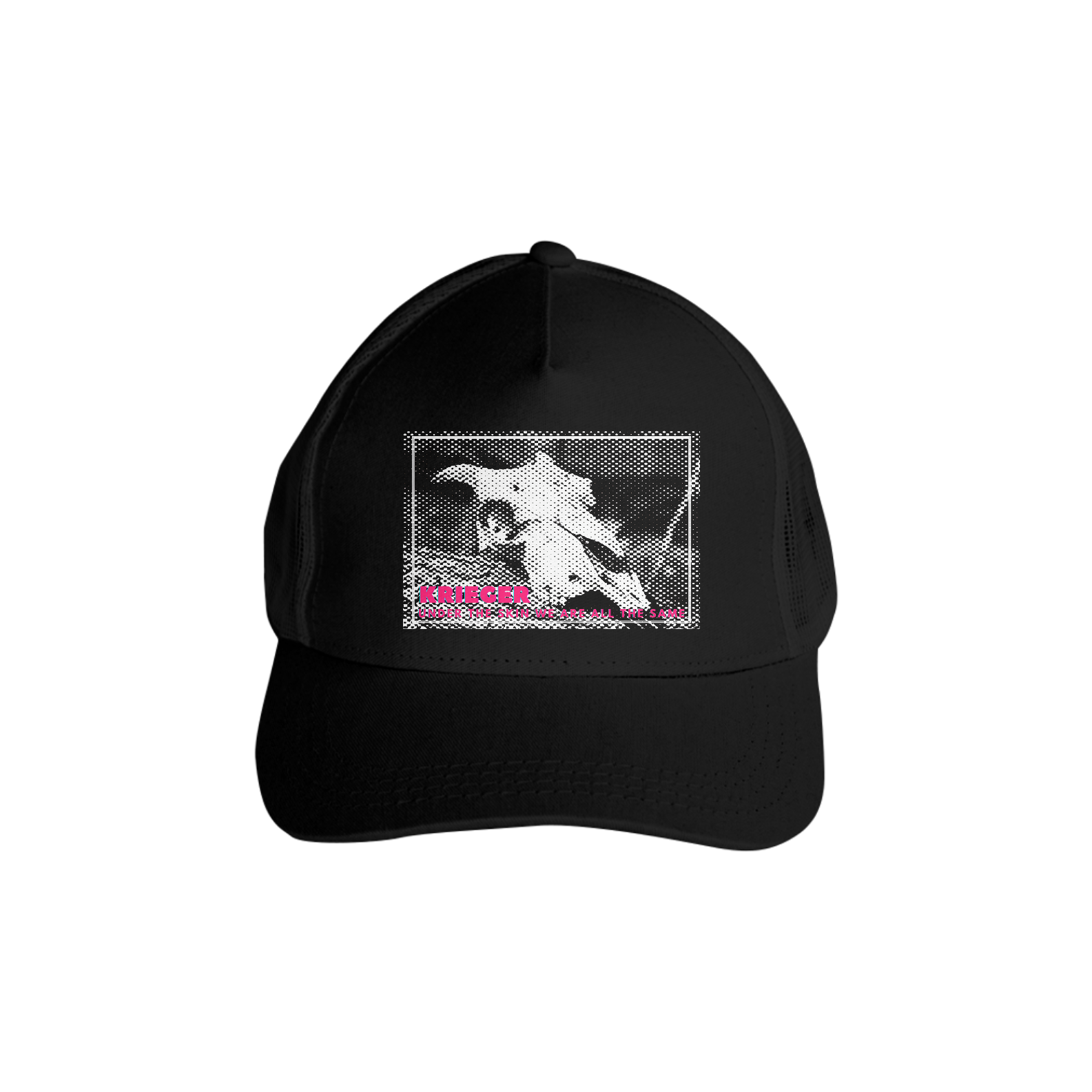 Boné Krieger Pink Logo Unisex (trucker/com tela)