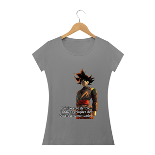 Nome do produto Geek - Dragon Ball (Fem) - O único erro dentre as criações de Deus é a humanidade.