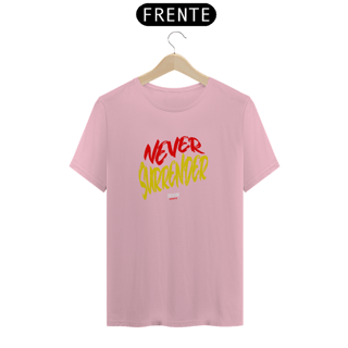 Nome do produto Camiseta Masculina NEVER SURRENDER