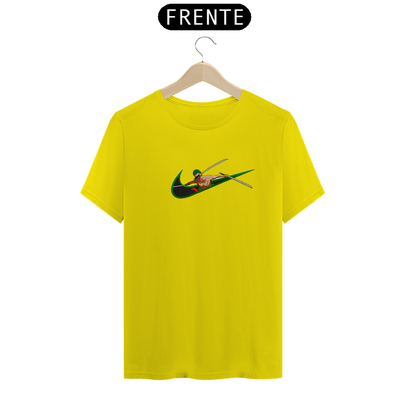 T-Shirt Quality Camisa com nike do zoro (anime one piece) em