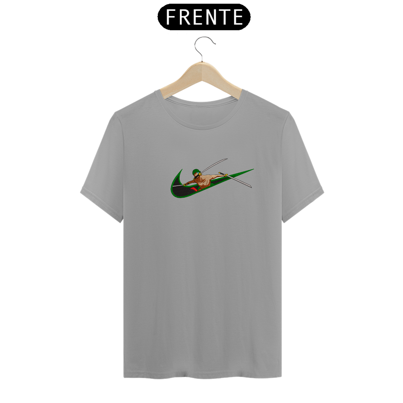 T-Shirt Quality Camisa com nike do zoro (anime one piece) em