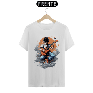 Nome do produto T-shirt Quality - Goku Guitar