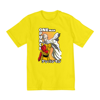 Nome do produto Camiseta Infantil (10 a 14 anos) - One Punch-Man