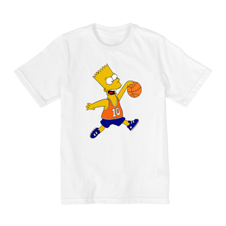 Nome do produto Camiseta Infantil (10 a 14 anos) - Bart Simpson Basketball