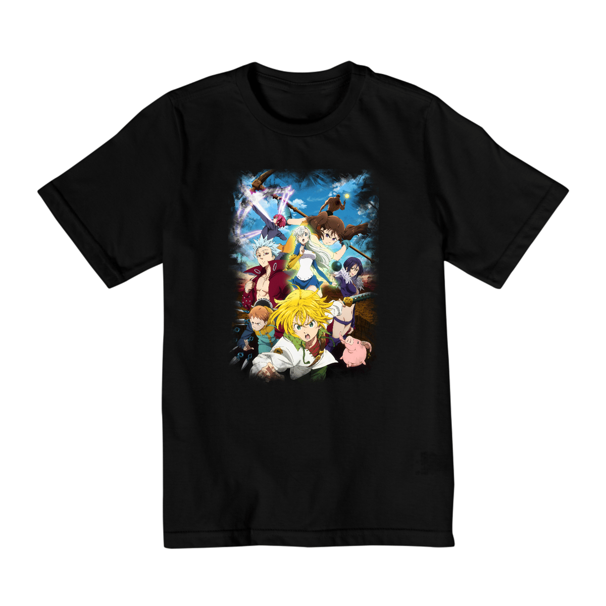 Nome do produto: Camiseta Infantil (10 a 14 anos) -  Nanatsu no Taizai
