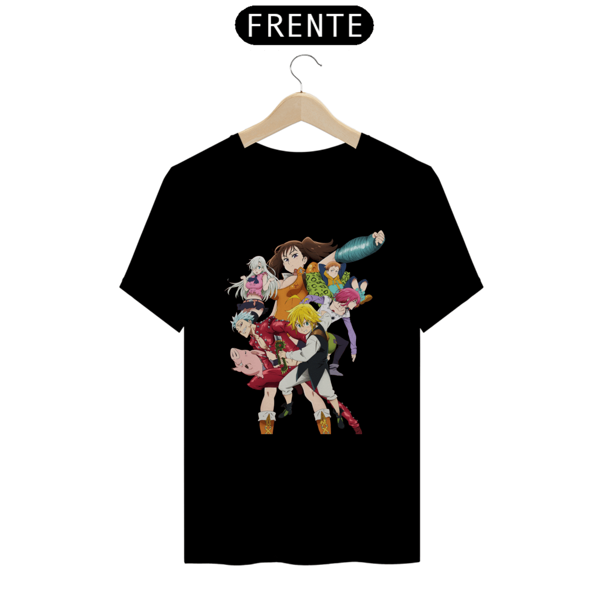 Nome do produto: Camisa Masculina -  Nanatsu no Taizai