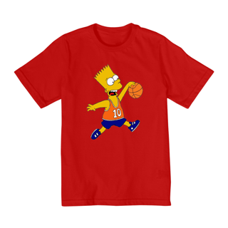 Nome do produto Camiseta Infantil (10 a 14 anos) - Bart Simpson Basketball