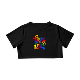 Nome do produto Cropped Love is love