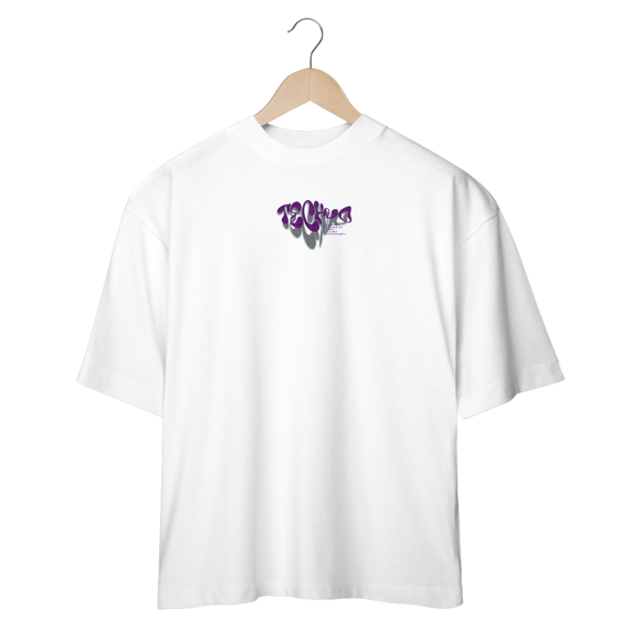 Camiseta Oversized Techno Essence - Branco