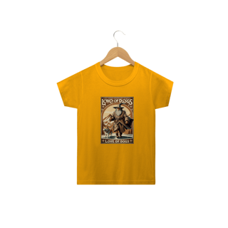 Nome do produto CAMISETA CLASSIC INFANTIL, SENHOR DOS ANEIS  LOVE OF DOGS-2 A 14 ANOS
