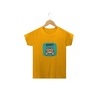 Nome do produto CAMISETA  CLASSSIC INFANTIL, ADOPT CAT