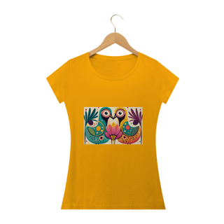 Nome do produto CAMISERA BABY LONG CLASSIC, COLORFUL BIRDS
