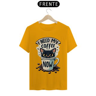 Nome do produto CAMISETA T-SHIRT CLASSIC, CAT COFFEE