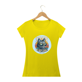 Nome do produto CAMISETA BABY LONG QUALITY, CAT GIRL