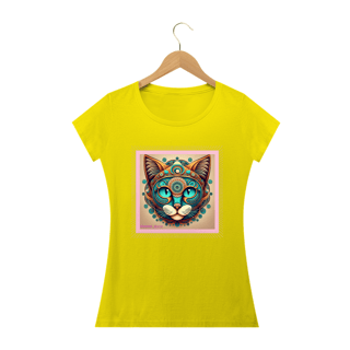 Nome do produto CAMISETA BABY LONG QUALITY, CAT MYSTIC 